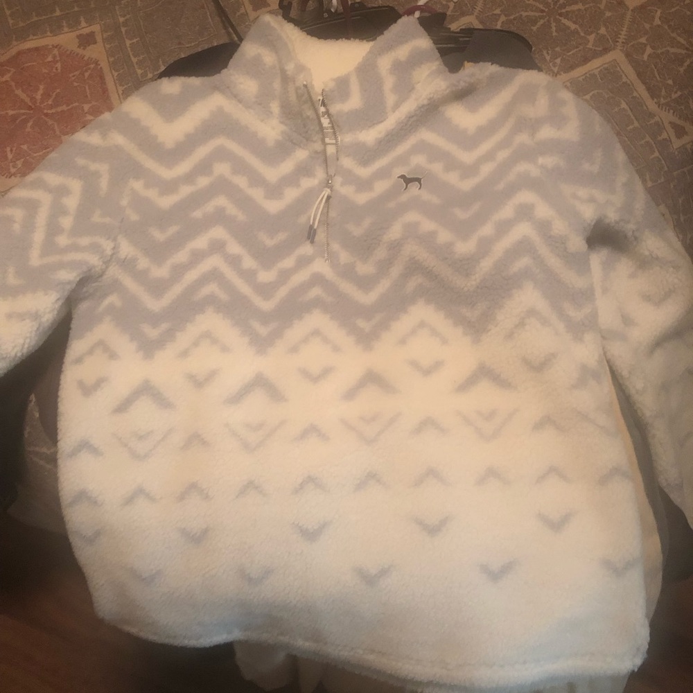 VS Pink Sherpa Pullover